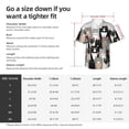 thumbnail image 5 of Honeii Colors Cats Print Men’s Hawaiian Shirt,Classic Button-Down Short Sleeve Shirt, for Beach, Vacation, and Outdoor Activities,Small, 5 of 7