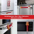 thumbnail image 3 of Juego de 8 fundas para manijas de puerta de refrigerador, fundas para electrodomésticos de cocina de muñeco de nieve de Papá Noel, lavavajillas para horno microondas, 11 Feliz Sencillez, 3 of 5