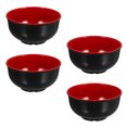 thumbnail image 4 of HONMEET 4-Piece Red Ramen Bowl Set, Round Kitchen Bowls for Soup, Noodles, and Daily Use, Easy to Clean, 4 of 4