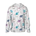 thumbnail image 1 of Fotbe cute winter Gnome Chaqueta con Protección Solar UPF 50+ para Hombre y Mujer, Camisa con Capucha y Bolsillos-Large, 1 of 7