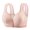 Watermelon Red, variant on BRGZLK Ribbed Bras for Women Lifted Breathable Daily Wireless Front Close Bras Post Surgery Full Coverage Supportive Convenient Bra Beige XXXL