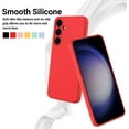 thumbnail image 2 of KOMI Galaxy S24 Plus Silicone Case, Cute Matte Liquid Silicone Protective Cover, Skin Feel, Full Body Protective, Anti-Fall Soft Shell Protector for Samsung Galaxy S24 Plus Case, Red, 2 of 7