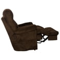 thumbnail image 6 of Webster Power Recliner with Adjustable Headrest & Lumbar in Soft Brown Fabric, 6 of 16