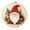 A004- Style D, variant on Christmas Diy Felt Embroidery Kit,8 Inch Embroidery Hoop Frame with Rustic Wood,Farmhouse Christmas Decor Wall Art,Cute Reindeer & Snowman Ornament Set for Festive Wall
