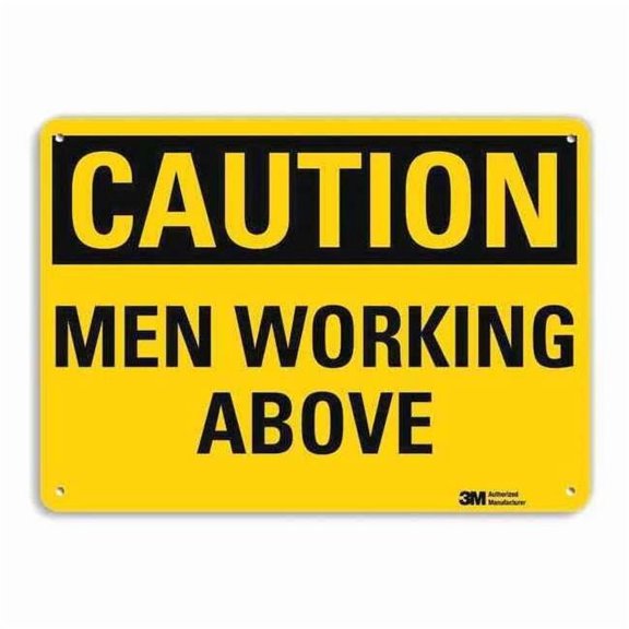 Lyle Safety Sign,10 inx14 in,Aluminum U4-1526-RA_14X10