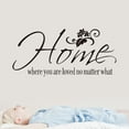 thumbnail image 4 of JJKBVCLO Bedroom Sticker Vinyl Art Mural Home Decal Are Wall Home You Where Home, 4 of 6