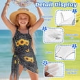thumbnail image 6 of Xoenoiee Sunflower Leopard Print Girls Swimsuits Halter One Piece Bathing Suit with Cover Up Skirt Adjustable Strap Teen Girl Swimsuit Swimwear Set, 7-8 Years, 6 of 7