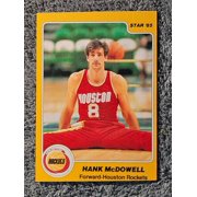 Collectible 1984 Star Hank McDowell #244 Houston Rockets Basketball Card Houston Rockets NBA Basketball Trading Card