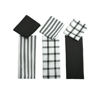 2 Checkered Hand Towel Black and White Kitchen Towels Cat Themed Dishtowel  Plaid