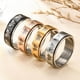 thumbnail image 2 of (Negro+Plata+Oro+Oro Rosa) Anillo giratorio giratorio - Joyería de mariposa retro - Anillo giratorio de acero inoxidable, 2 of 5
