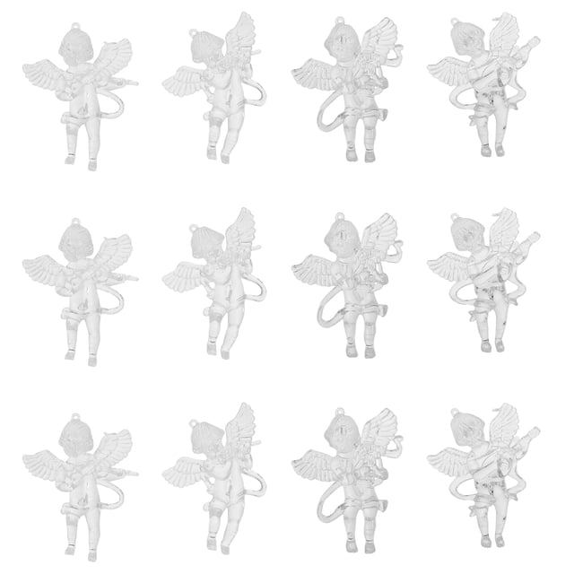 12pcs Árbol de Navidad Colgantes Creativo Angel Colgantes Navidad Party Decoraciones