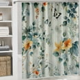 thumbnail image 6 of Orinice Leafy bathroom set Rustic flowers Farmhouse Plants Animals Watercolor birds Spring garden Nature shower curtain 60x72, 6 of 7