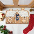 thumbnail image 5 of YWIYIUD Front Door Mat Christmas Outdoor Rug, 16 x 24 Inch Letter Rug Farmhouse Fall Front Porch Rug Decor Cotton Woven Washable Layered Door Mats Christmas Decorations, 5 of 6