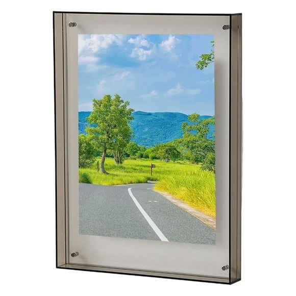 Photo Frame Vibrant Floating Acrylic Picture Frame Desk Wall Art Frame for Gallery Home Office Decoration
