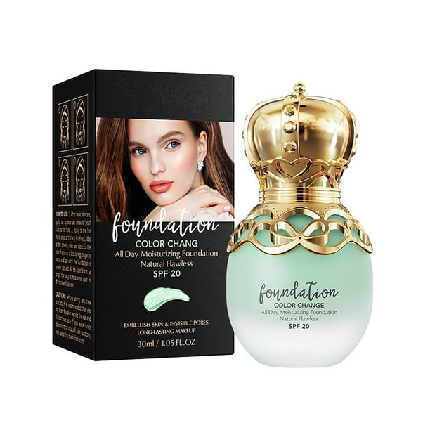 Corrector de tonos cálidos, base de maquillaje líquida, crema reparadora facial, 30 ml de corrector.