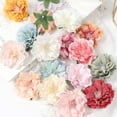 thumbnail image 7 of D-GROEE 30PCS Simulation Flower Heads for Crafts Fabric Artificial Peony Flower Head for Garden Wedding Decoration DIY Brooch Fake Flowers Party Birthday Home Decor, 7 of 7
