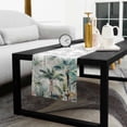 thumbnail image 5 of Summer Palm Trees Cotton Linen Table Runner 18 x 72 inch Botanical Tropical Leaves Non-slip Rectangular Dining Table Decor for Wedding Party Holiday Dinner, 5 of 8