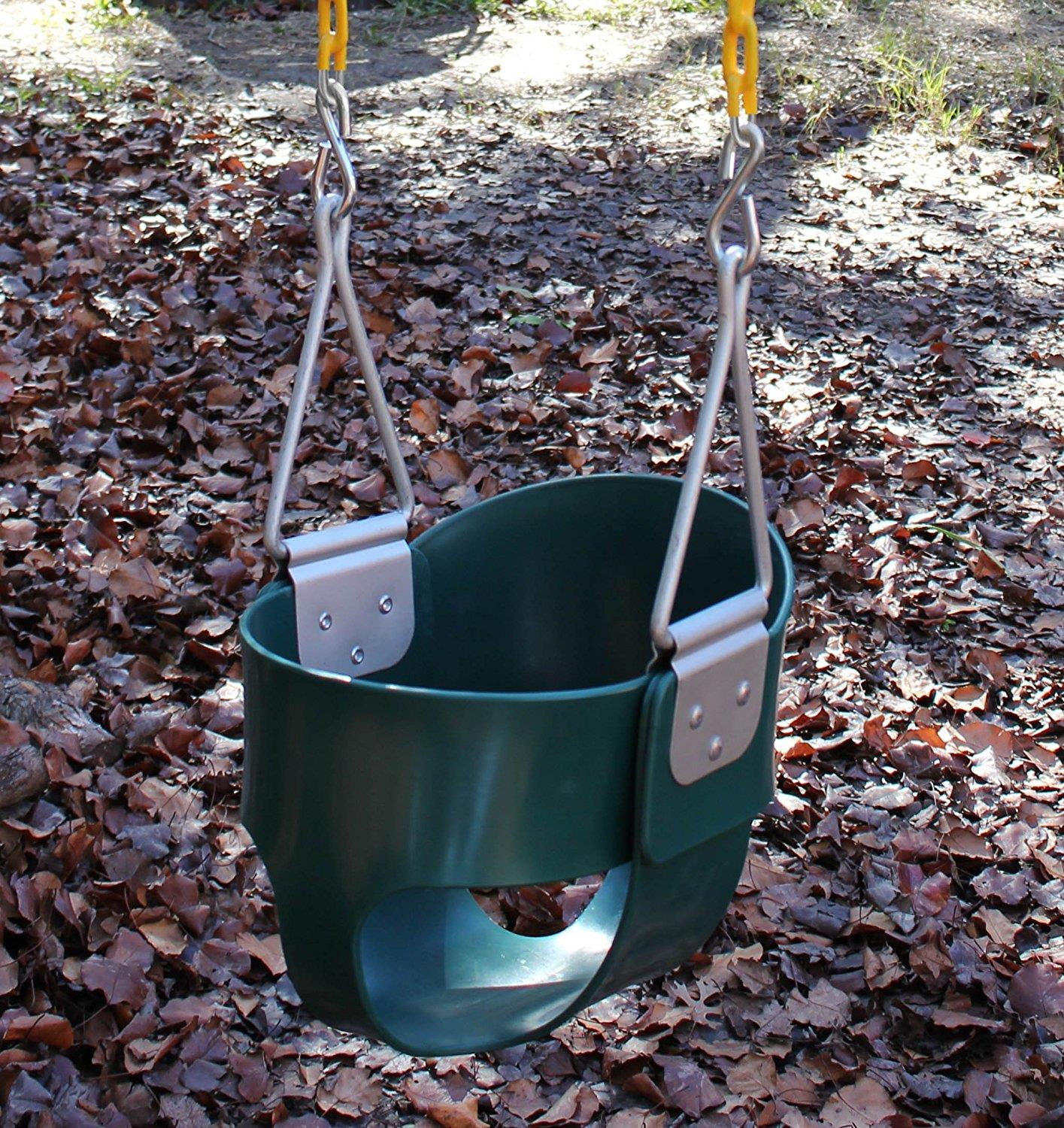 Gorilla Playsets Full Bucket Toddler Swing with Coated Chains Gorilla Playsets Full Bucket Toddler Swing with Coated Chains