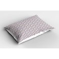 thumbnail image 2 of Ambesonne Butterfly Pillow Sham 2 Pack, Multicolored, 30"x20", Almond Pink and Violet, 2 of 3