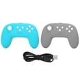 thumbnail image 1 of Wireless Bluetooth Game Controller for Switch Pro Mini Grip Handle for NS Lite Double Vibration (Dark Gray Green), 1 of 4