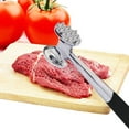 thumbnail image 1 of Mazo de doble cara de acero inoxidable resistente para ablandador de carne, 1 of 8