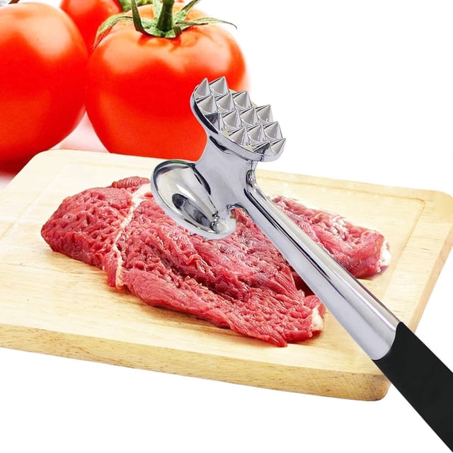Mazo de doble cara de acero inoxidable resistente para ablandador de carne