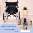 thumbnail image 4 of Silla Ruedas Aluminio Ligera Resiste 120kg 20 Pulgadas Nanofort, 4 of 10