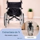 thumbnail image 4 of Silla Ruedas Aluminio Ligera Resiste 120kg 20 Pulgadas Nanofort, 4 of 10