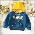 thumbnail image 3 of Ketyyh-chn99 Baby Zip Up Hoodie Unisex Baby and Toddler Boys Girls'Cotton Long Sleeve Basic Round Neck Sweatshirt Tee Shirts Size for 6-7 Years,Blue, 3 of 3