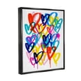 thumbnail image 4 of Stupell Industries Hearts with Paint Drip Abstract Painting Black Floater Framed Canvas Art Print Wall Art, 25 x 31, 4 of 10