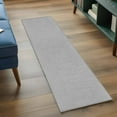 thumbnail image 4 of Gray 2x6 Kitchen Runner Rug, Farmhouse Burlap Solid Grey Color Modern Linen Texture Non-Skid Rubber Backing Large Rectangle Rugs - Living Room Bedroom Home Office, Indoor Floor Carpets Washable Rug, 4 of 9