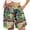 Black, variant on Bermuda Shorts for Women Casual Summer Comfy Beach Elastic Waist Floral Print Loose High Waisted Short with Pockets S-3XL