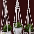 thumbnail image 4 of Macrame Plant Hanger Woven Decorative Flower Pot Holder Indoor Outdoor Hanging Planter Basket Handmade Cotton Rope Home Decor, 4 of 6