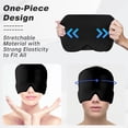 thumbnail image 4 of Gorro para aliviar la migraña, alivio de la sinusitis, doble gel, alivio del dolor de cabeza, sensación de frío duradera, envoltura de 360°, negro, 4 of 5