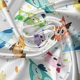 thumbnail image 5 of Ambesonne Cartoon Valance Pack of 2, Owls Face Expressions, 54"X12", Multicolor, 5 of 5