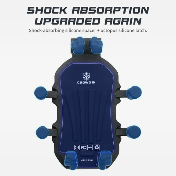 Phone Mount,Dampener Cell Adjustable Rotation Motorbike Rearview Adjustable Rotation With Vibration Dampener Rearview Mirror Mount Motorbike Rearview Mirror Mount Clamp Handlebar Huiop Bortt