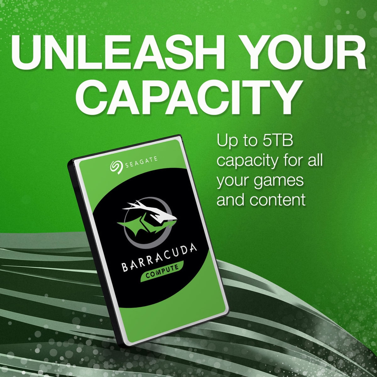 Seagate BarraCuda 500GB 2.5" Internal Laptop Hard Drive, 5400 RPM, SATA 6Gb/s, Up to 140MB/s Data Transfer Rate