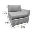 thumbnail image 4 of TK Classics Fairmont 6 Piece Outdoor Seating Group with Cushions in Aruba, 4 of 4