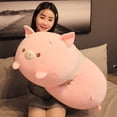thumbnail image 1 of Almohada de peluche Jensquaify Pig, de peluche, 85 cm, 1 of 7