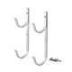 thumbnail image 2 of Percha para de piscina 2 piezas de soporte de aluminio plateado Gancho de suspensión para de aluminio para piscinas para, 2 of 9