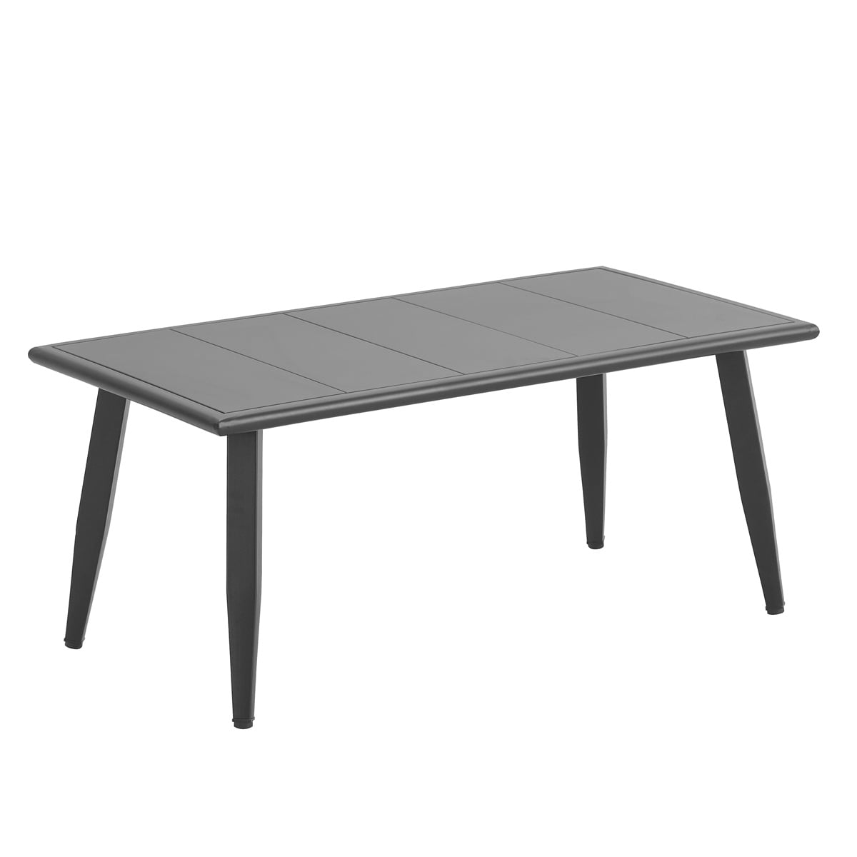 YIORTWO 4-Piece Outdoor Patio Furniture Set, Iron Frame Bistro Set with Cushioned Seating, Includes Table & Bench, for Garden, Poolside, Balcony - Gray