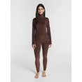 thumbnail image 2 of ClimateRight by Cuddl Duds Stretch Fleece Women's Long Sleeve Turtleneck Base Layer Top, Sizes XS to 4X, 2 of 5