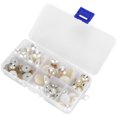 thumbnail image 1 of Flatback Pearl Plastic Half Round Caja del teléfono móvil DIY Accesorios Decoraciones artesanales, 1 of 8