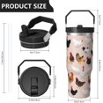 thumbnail image 4 of 30 Oz Tumbler Rooster and Hen Tumbler with Lid and Straw, Birthday Gift Cup for Friend Women Men Coffee Travel Mug Thanksgiving Day Halloween Christmas Gift Water Bottle, 4 of 7
