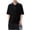 01# Black, variant on IhhxPro Men's Knit Oversized Collared Shirt Breathable Mesh Short Sleeve Moisture-Wicking Casual Tee Summer Relaxed Fit Lightweight Golf Vacation M-3XL