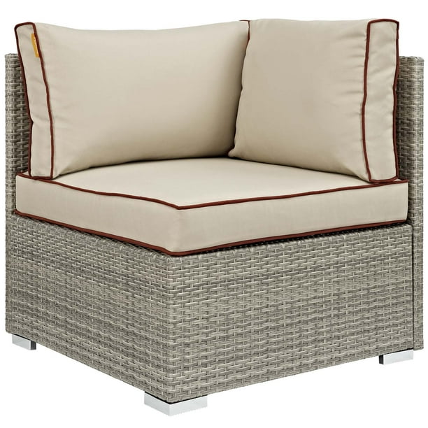 Modway Repose Outdoor Patio Corner Sofa, Multiple Colors