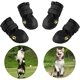 thumbnail image 1 of Botas protectoras para perros, impermeables, con cordones y tira reflectante ajustable (talla 4: largo del zapato 6,5 cm, ancho del zapato 5 cm)., 1 of 5
