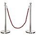 thumbnail image 3 of Mirror Crown Top Rope Stanchion in 3 pcs Set, VIP Crowd Control (96" Red Braided), 3 of 4