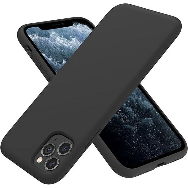 wonima11 OTOFLY Compatible with iPhone 11 Pro Max Case,Ultra Slim Fit iPhone Case Liquid Silicone Gel Cover with Full Body Protection Anti-Scratch Shockproof Case (Black)