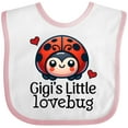 thumbnail image 3 of Inktastic Grandchild Gigi Little Lovebug Ladybug Boys or Girls Baby Bib, 3 of 4